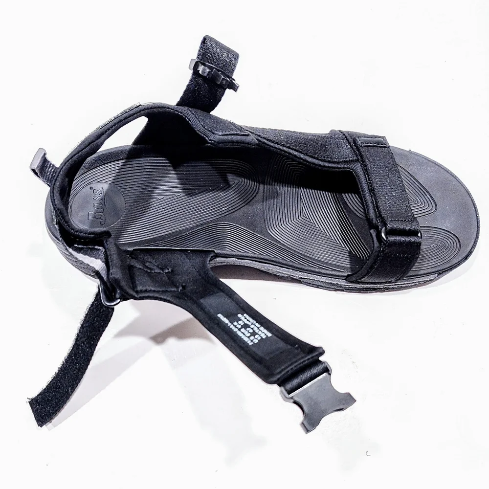 G. H. Bass Trek Sporty Sandal Black Men's Size 13 Water Shoes Adjustable New